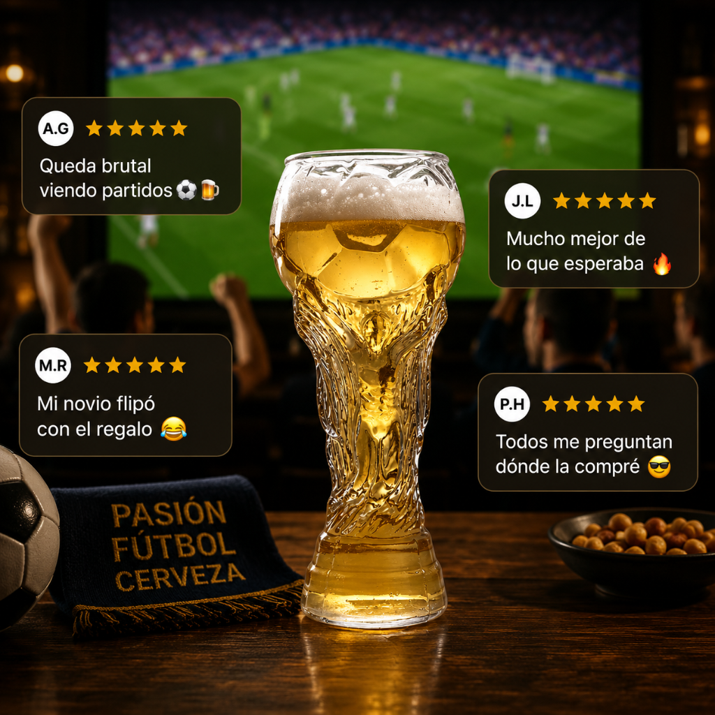 Vaso de Cristal Copa del Mundo