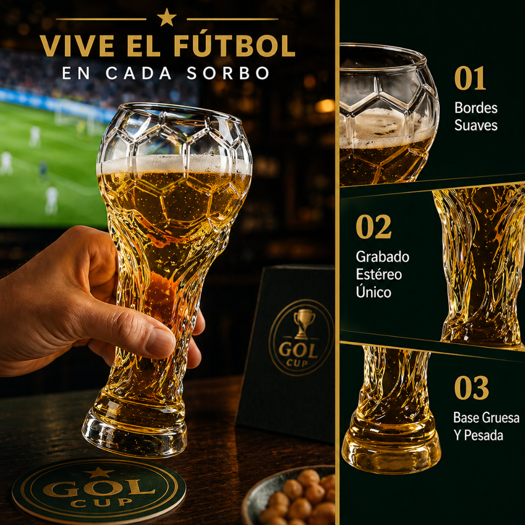 Vaso de Cristal Copa del Mundo