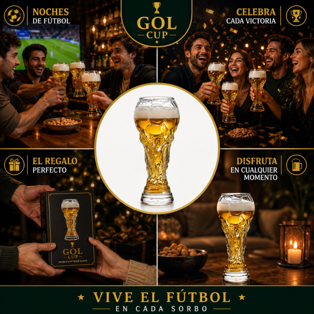 Vaso de Cristal Copa del Mundo